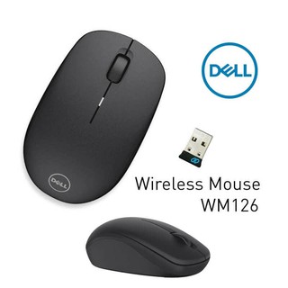 Dell WM126 Optical Wireless Mouse เม้าส์ไร้สาย Kit - Dell Optical Wireless Mouse - Black