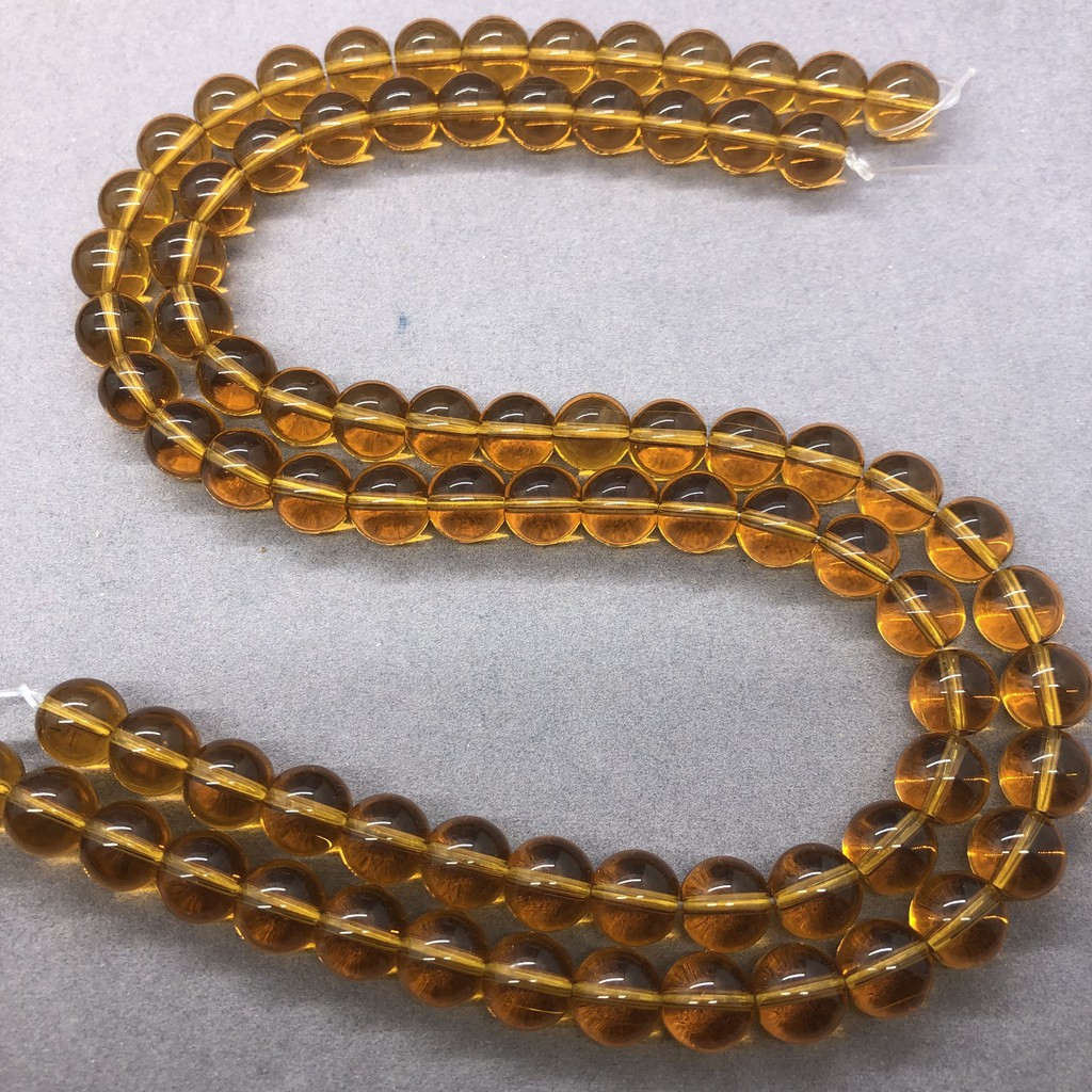 Brown Quartz Crystal Beads สีน้ำตาลควอตซ์คริสตัลลูกปัด 4-12 มิลลิเมตร Diy สำหรับเครื่องประดับสร้อยข้อมือที่ทำด้วยมือ