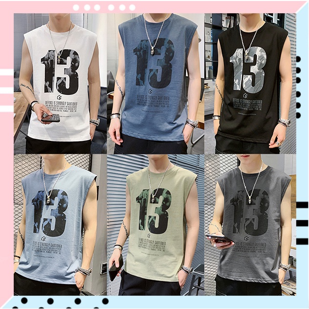 LHSunshine เสื้อแขนกุดสุดเท่ห์ สไตล์หนุ่มแนวสปอร์ต มี 6 สี ยั่วๆกันไปเล้ยยยย ใครยังไม่มีรีบเลยจ้าาาา