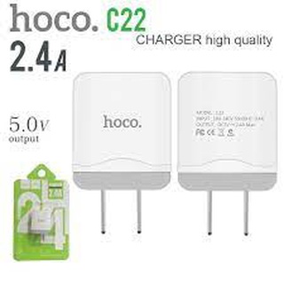 หัวชาร์จ Hoco c22 2.4A ชาร์จเร็ว ของแท้ 100%