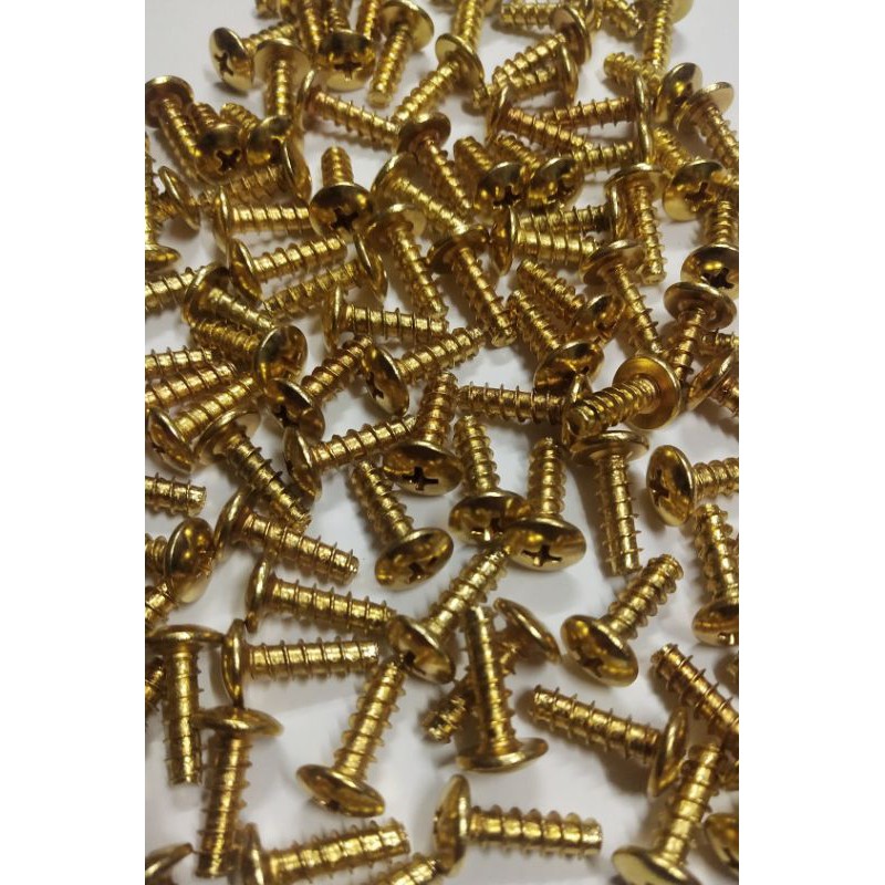 Skru Coverset Motor (M5 5) warna Gold/Emas lc135 125z rxz vs125 vs150 rs150 ego nouvo lagenda yamaha