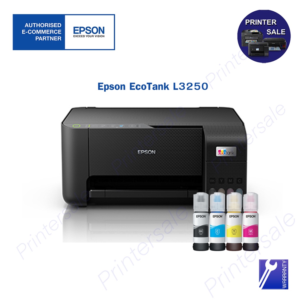 Epson L3250 L3256 (รุ่นใหม่ล่าสุด)มาแทน L3150 WiFi Printer Ecotank (ปริ้นผ่านโทรศัพท์มือถือได้) พร้อมส่ง By Printersale