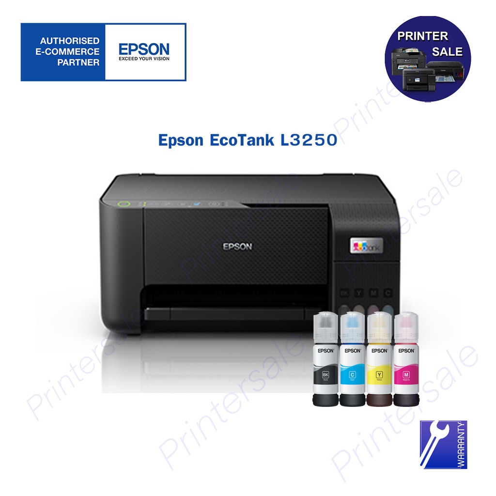 Epson L3250 L3256 (รุ่นใหม่ล่าสุด)มาแทน L3150 WiFi Printer Ecotank (ปริ้นผ่านโทรศัพท์มือถือได้) พร้อ