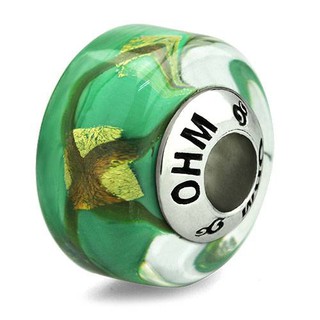 OHM Beads รุ่น Flaked Off - Murano Glass Charm เครื่องประดับ บีด เงิน เแก้ว จี้ สร้อย กำไล OHMThailand