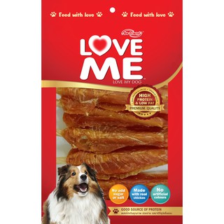 LOVEME ขนมสุนัข สติ๊กเกลียวไก่สเต๊ะ ขนาด270/250/125กรัม