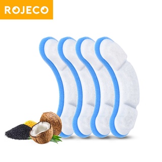 Rojeco เครื่องกรองน้ําพุ น้ําดื่มคาร์บอนอัตโนมัติ แบบเปลี่ยน สําหรับสัตว์เลี้ยง แมว