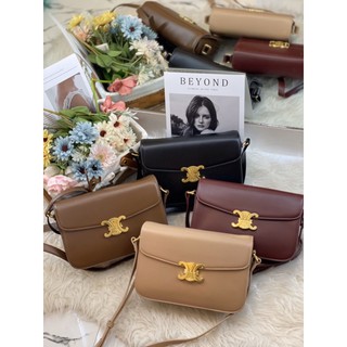 กระเป๋าแฟชั่น Triomphe CL bag หนัง Pu งานพรีเมี่ยม สะพายข้าง สวยหรู ✔️Size 24*16 cm