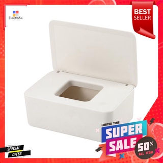 กล่องทิชชูแผ่น PP KECH SOFT CLOSE สีครีมPP TISSUE BOX KECH SOFT CLOSE CREAM