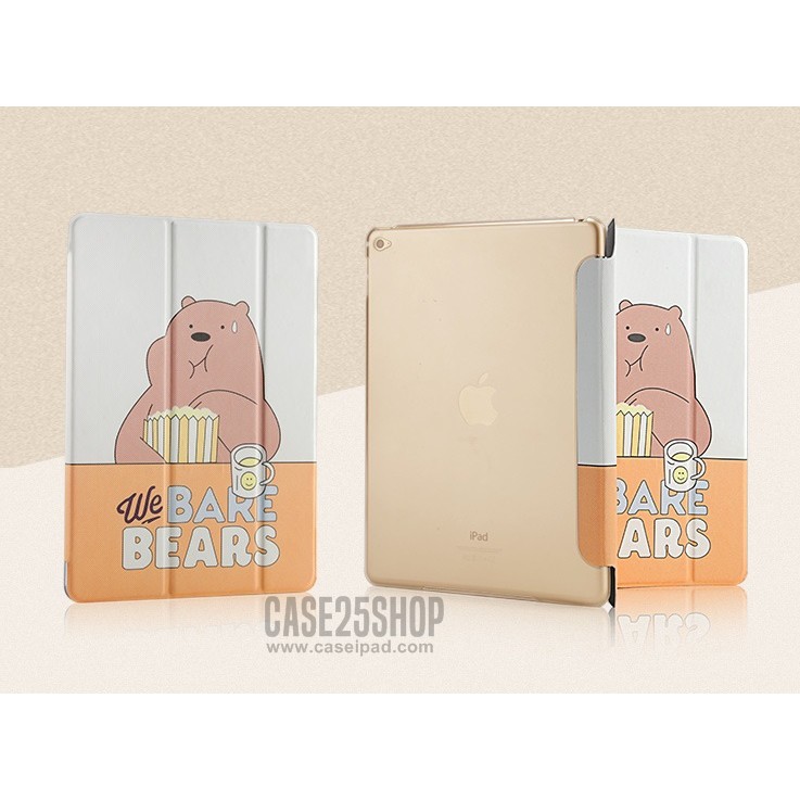 (พร้อมส่ง) We Bare Bear - Case iPad Gen 7/8 10.2 /Case ipad air 3/Pro 10.5/Mini 1/2/3