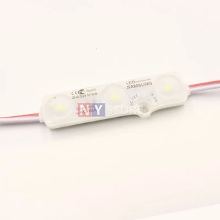 50ชิ้น ไฟLED12V 1.5W Samsung โมดูลซัมซุงขุ่น3เม็ดLEDModuleไฟป้ายอักษรณ์ ไฟงานป้าย หลอดไฟ 6500K 4000K