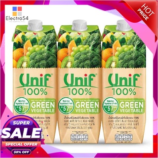 ยูนิฟ น้ำผักใบเขียว 100% 1000 มล. X 3 กล่องน้ำผักและน้ำผลไม้Unif 100% Green Vegetable 1000 ml x 3