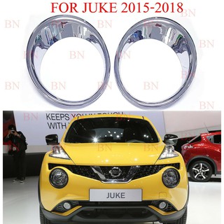 (1คู่) ครอบไฟหน้า นิสสัน จู๊ค โฉมใหม่ 2015 2016 2017 2018 2019 ชุบโครเมี่ยม NISSAN JUKE MINOR CHANGE FACELIFT