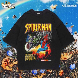 เสื้อยืดผ้าฝ้ายเสื้อยืด พิมพ์ลายสไปเดอร์แมน THE AMAZING SPIDERMAN THE NIGHT OF GOBLIN HOMAGE สไตล์วินเทจ สําหรับผู้ชาย แ