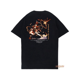 เสื้อยืดผ้าฝ้ายพิมพ์ลายขายดี Amber GENSHIN IMPACT เสื้อยืด (MONDSTADT) - UNISEX สําหรับผู้ชาย ผู้หญิง / DRY CO.