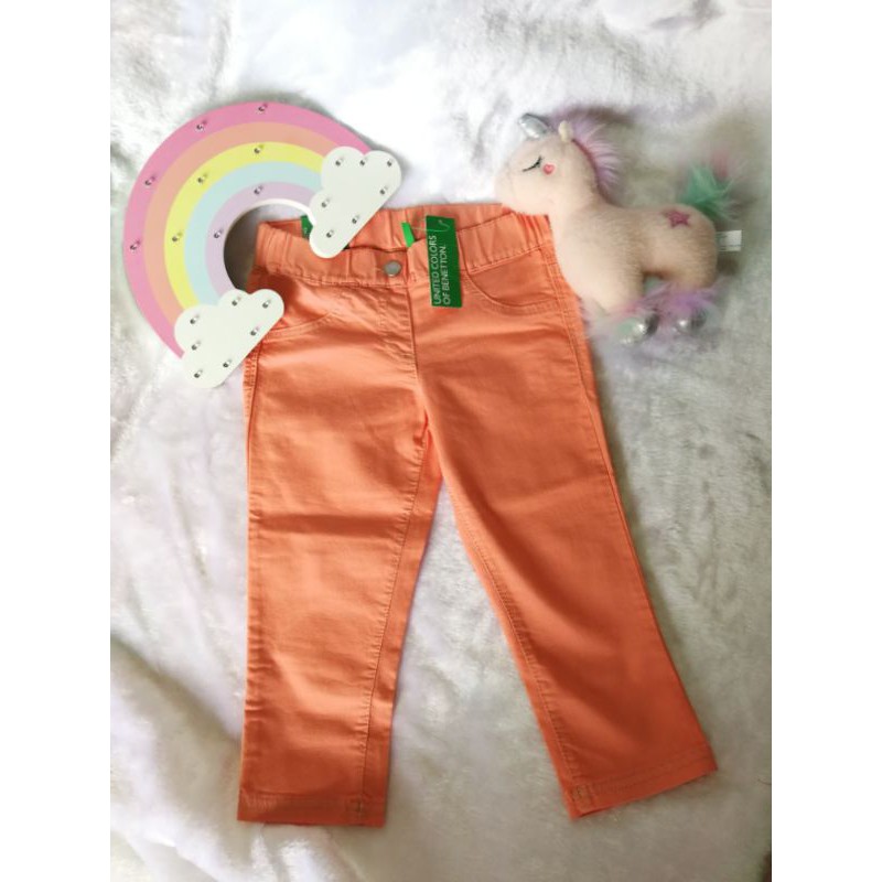 กางเกงเอวยางยืดเด็กหญิง Benetton Size 8-9Y(L)