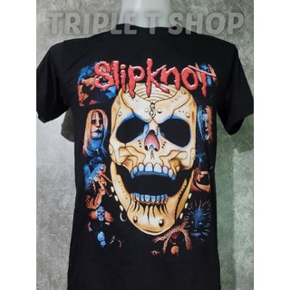 เสื้อยืดคอกลม สกรีนลาย Slipknot (รหัส 162)