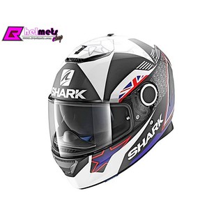 ##หมวกกันน็อค Shark รุ่น SPARTAN ลาย Replica Redding 2017 Mat Black Bule White KBW