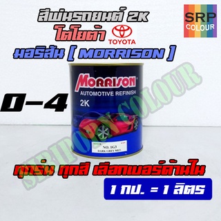 สีพ่นรถยนต์ 2K สีมอริสัน สีจริง สำหรับรถ โตโยต้า TOYOTA ทุกรุ่น มีทุกสี (Morrison 2K) Page 1/4