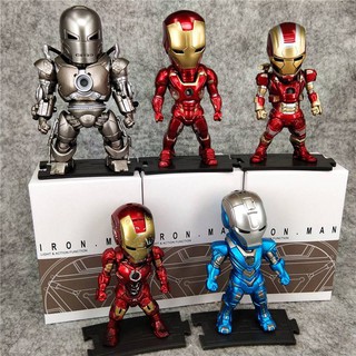 [ส่งฟรี]  โมเดล Avengers Model Iron man ไอรอนแมน วัสดุ PVC  ขายทั้ง Set มี 5 ตัว