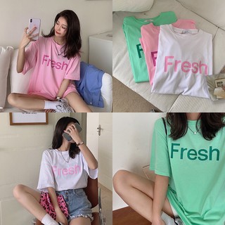 🔥🔥(พร้อมส่ง‼️)🔥🔥เสื้อยืดOversized สไตล์เกาหลี No.331