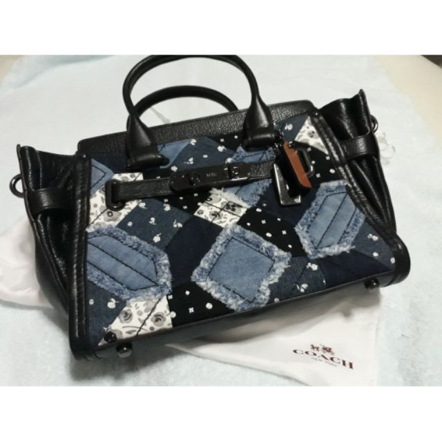 Coach 38075 SWAGGER 27 Canyon Quilt Denim
