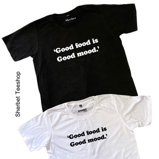 เสื้อยืดครอปspNL   ยาว   เย็นสบาย เสื้อยืด good food *☺︎︎|sherbet.teeshopS-5XL