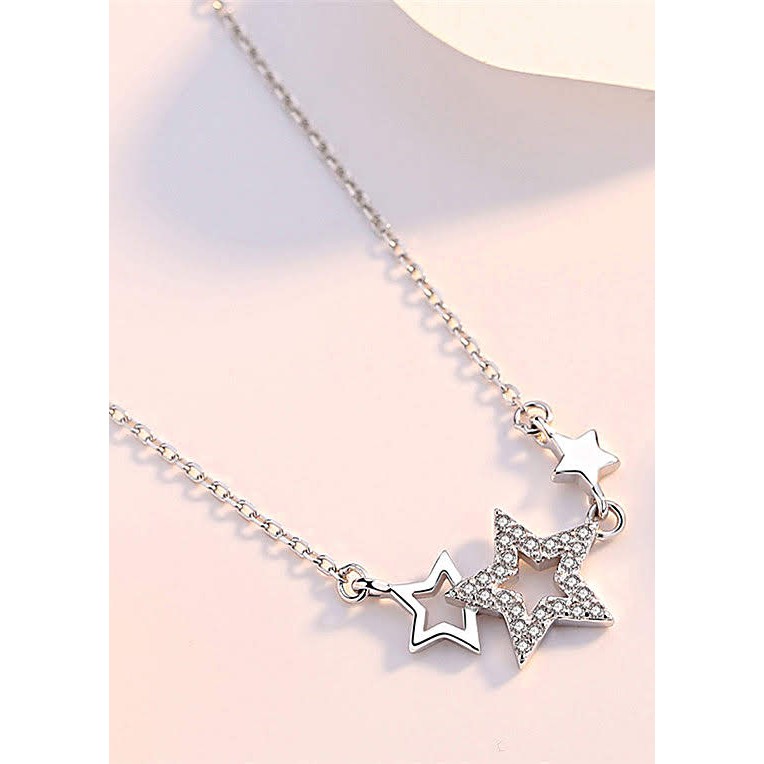 สร้อยคอเงิน Panmila ดาวฝังหิน (TS-DC-A5)