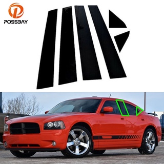 【TokTik Hot Style】สติกเกอร์ติดเสาประตูรถยนต์ สําหรับ Dodge Charger 2006-2010