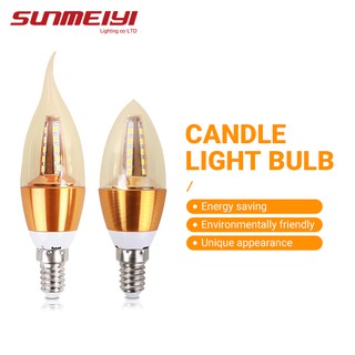SUNMEIYI หลอดไฟ Led E14 โคมไฟ AC 220V Led อลูมิเนียมหลอดไฟ Led แสงสีขาว