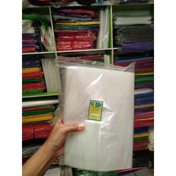 คลิปพลาสติกคลิปหนีบผ้าขนาดใหญ่หนา Ziplock ยาว 20x30 สีดําใส Cetik 100 ชิ้น