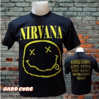 เสื้อวง NIRVANA วงร็อค ไม่มีตะเข็บข้าง คอฟิต ป้ายUSA เสื้อร็อค เสื้อวินเทจ เสื้อทัวร์ วงดนตรีร็อคต่างประเทศ