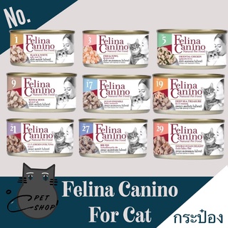 Felina Canino แบบกระป๋อง อาหารเปียกสำหรับแมว ขนาด 70 กรัม