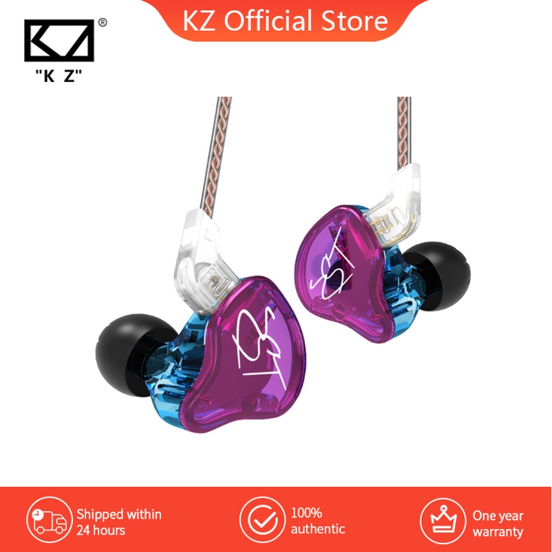 KZ ZST ZST PRO หูฟังชนิดใส่ในหู Armature Dual Driver BA + DD Hybrid ที่ถอดออกได้สาย In Ear Audio Mon