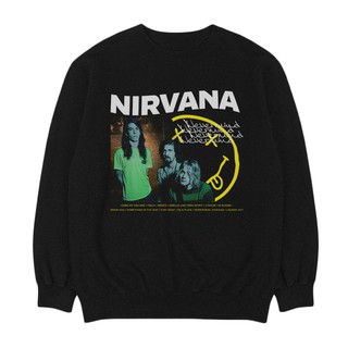 Nirvana - รายการติดตาม | เพลง Crewneck | เสื้อกันหนาว แบบวงดนตรี | Unisex | เพลงเมอร์ช | หินกรันจ์