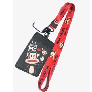 PAUL FRANK RB  สายคล้องคอ สายคล้องบัตร ที่ใส่บัตร ซองใส่บัตร ที่ใส่บัตร พร้อมสายคล้องคอ ลาย PAUL FRANK  งานดี PMYL SHOP