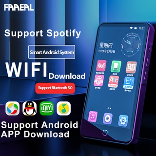 Faaeal RUIZU H5 Android WiFi เครื่องเล่น MP3 MP4 บลูทูธ หน้าจอสัมผัส เครื่องเล่นเพลง พร้อมลําโพง FM EBook Recorder APP