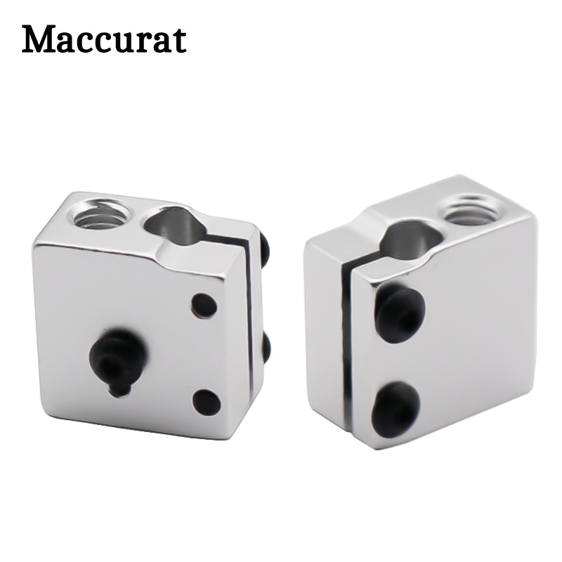 1 PC V5 V6 Volcano Eruption Hot End ความร้อนบล็อก 3D เครื่องพิมพ์ส่วน 1.75 3.0 มม. Filament Extruder เครื่องทําความร้อนชิ้นส่วนอลูมิเนียมความร้อน