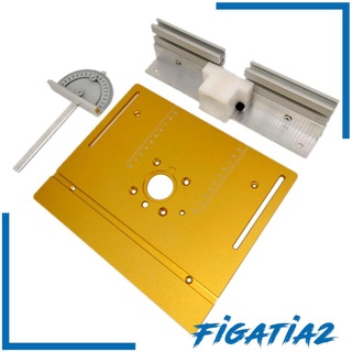 [FIGATIA2] Aluminium Router Table Insert Plate Woodworking Benches Trimmer Tool