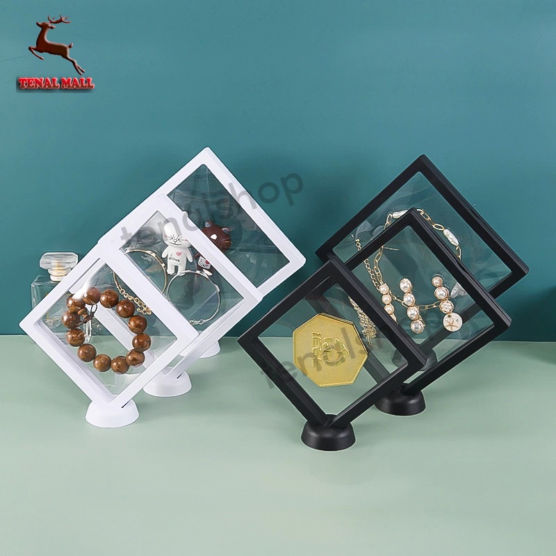 กรอบใส่พระ โปร่งใส3Dระงับกล่องเครื่องประ กรอบใส่โชว์เครื่องประดับ เคสโชว์ มีขาตั้ง ป้องกันฝุ่น หลายขนาด