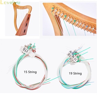 &lt;READY STOCK&gt;[ Ready Stock ]15/16/19/21/24Strings Lyre Brass Strings Set Lyre Harp Nylon String Replacement100% brand new！