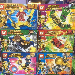 เลโก้ HERO No 75062  ชุด 6 กล่อง สามารถร่วมร่างได้