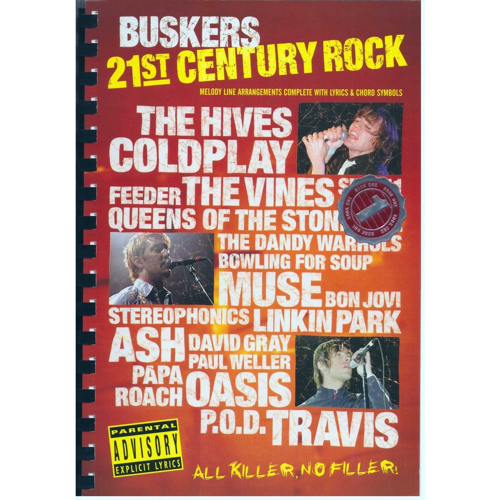 21st Century Rock Buskers Tab 1 / Gitar Book / หนังสือกีต้าร์ / หนังสือเพลง