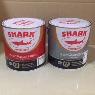 TOA SHARK สีรองพื้นกันสนิม ตราฉลาม สีกันสนิมแดง เทา**จำกัดออเดอร์ละไม่เกิน4แกลลอน**