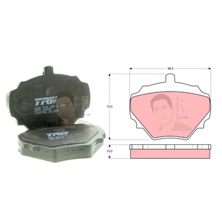 GDB974 ผ้าเบรค-หลัง(TRW) (เนื้อผ้า COTEC) ROVER DISCOVERY /DISCOVERY TDI,II