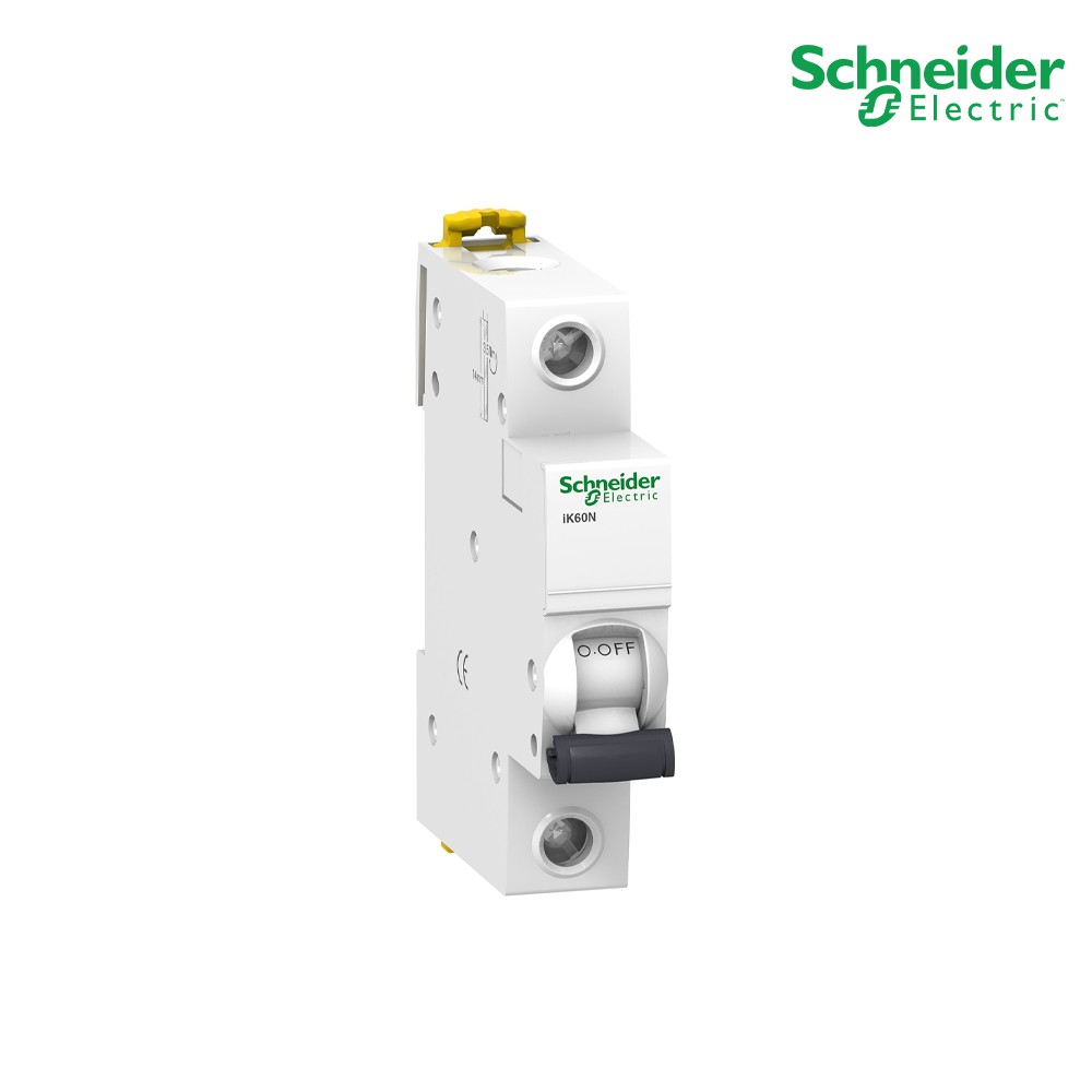 Schneider Miniature circuit-breaker, Acti9 iK60N, 1P, 6 A, C curve, 6000 A , 6kA A9K27106 PlugOn
