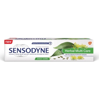 Sensodyne Herbal Multicare เซ็นโซดายน์ ยาสีฟัน ป้องกันฟันผุ ลมหายใจหอมสดชื่น ขนาด 100 กรัม 19056