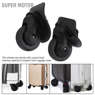 1 Pair Luggage Swivel Casters Mute Wheels Repalcement for Suitcase Black A52