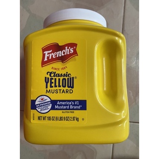 ซอส มัสตาร์ด ( French ‘s Classic Yellow Mustard 2.97 kg. เฟร้นช์น คลาสสิค เยลโล่ มัสตาร์ด