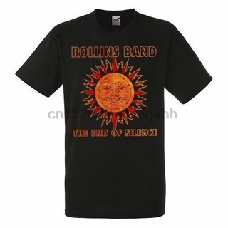 เสื้อยืด พิมพ์ลายวงร็อค Rollins Band The End of Silence สีดํา สําหรับผู้ชาย