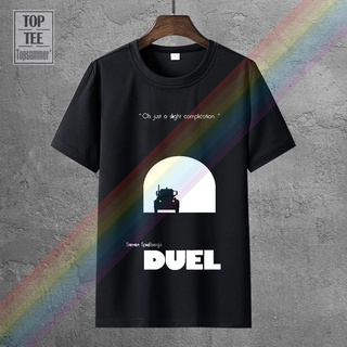 เสื้อยืด พิมพ์ลายโปสเตอร์ภาพยนตร์ Duel S.Spielberg 1971 สีดํา สีเขียวอิฐ สําหรับผู้ชาย S 4 365967เสื้อยืด